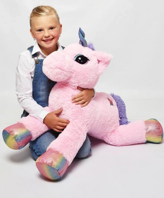 Licorne rose, 85 cm