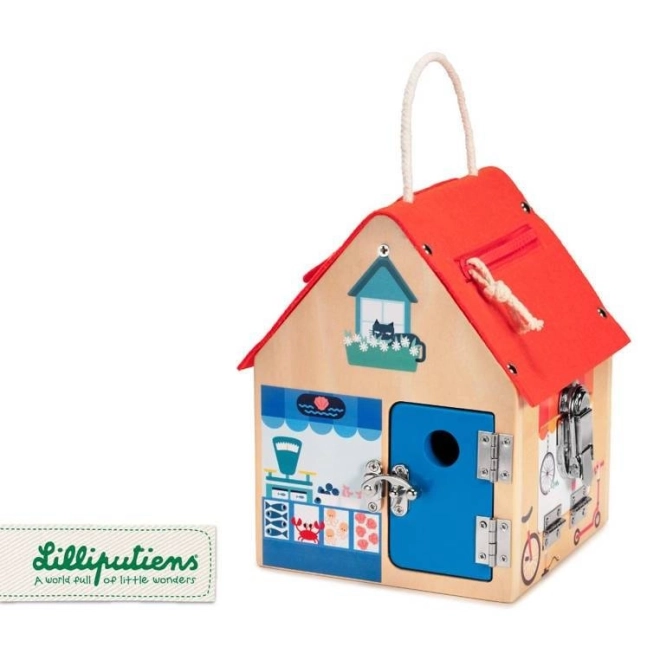 Lilliputiens – maison en bois avec verrous