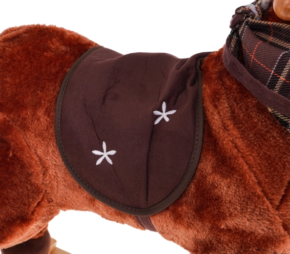 Peluche douce et selle confortable