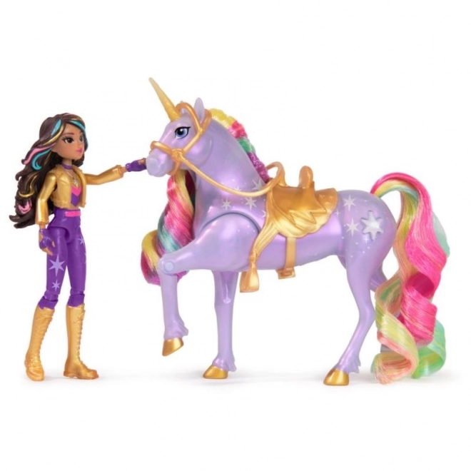 Licorne lumineuse et figurine Sophia & Wildstar
