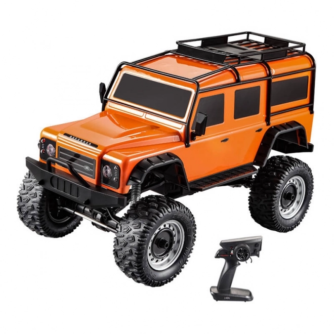 Voiture télécommandée Land Rover Defender à l'échelle 1:8, orange