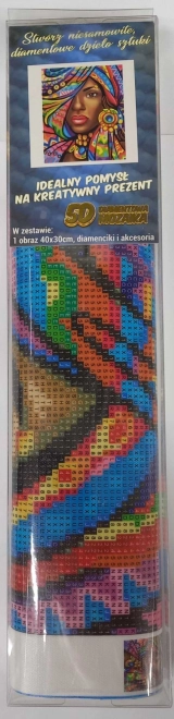 Peinture diamantée Africaine 30x40cm