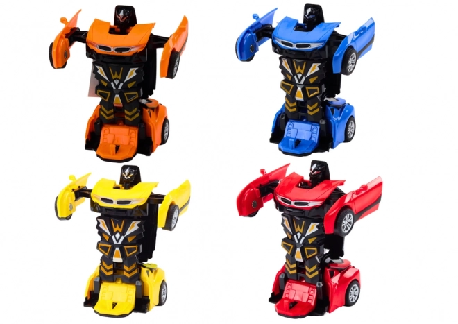 auto-robot 2v1 robot transformable en 4 couleurs