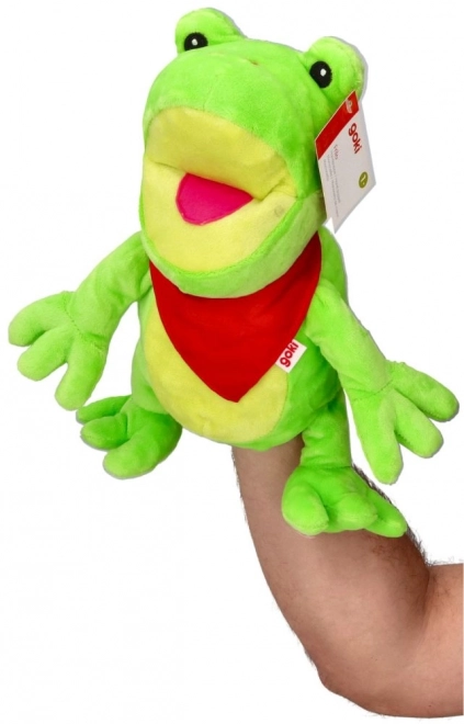 Marionnette en peluche Grenouille