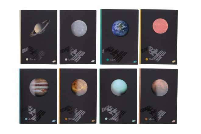Cahier A4, 40p, planètes