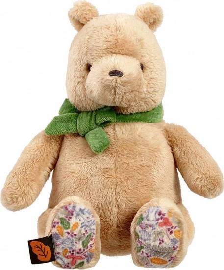 Ourson Winnie l’Ourson en peluche avec petit nœud vert 22 cm