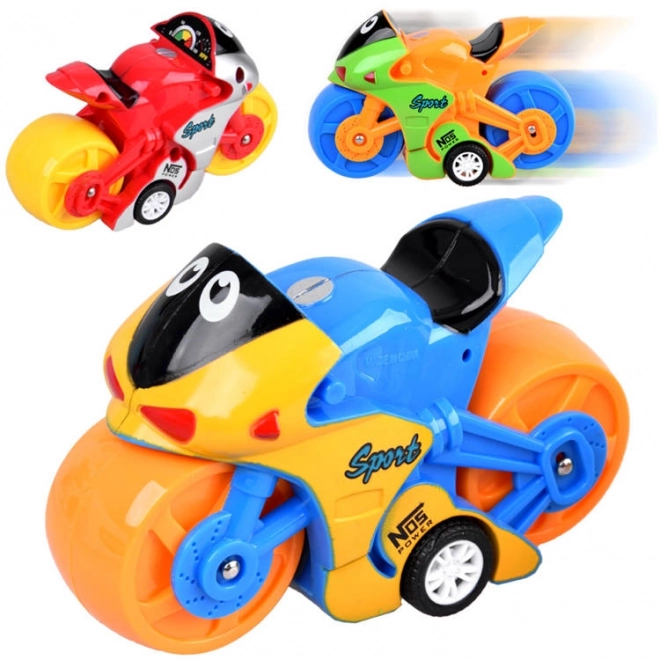 Moto enfant colorée pour s'amuser