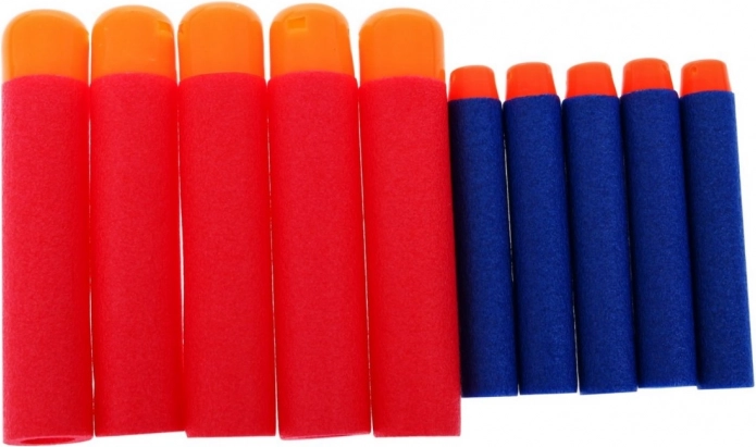 Deux types de munitions en mousse