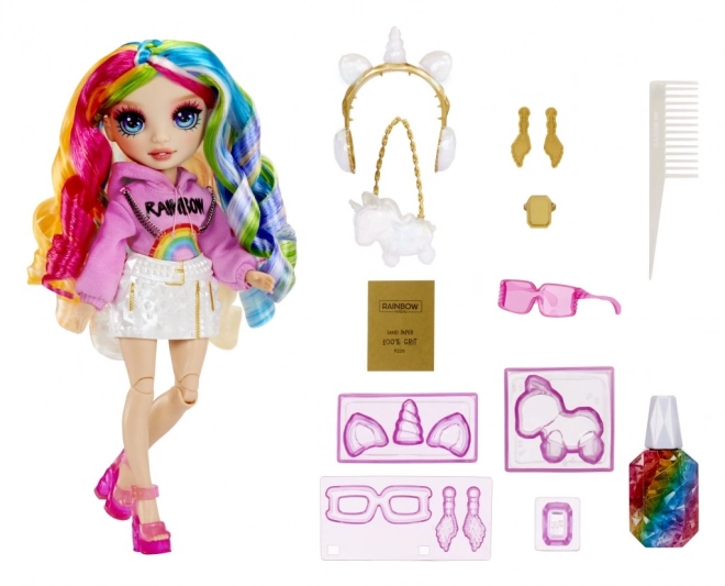 Poupée cristaux créatifs Rainbow High - Amaya Raine