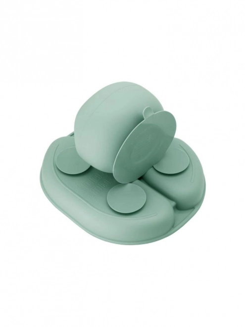 Set de table en silicone pour enfants MoMi AMI vert