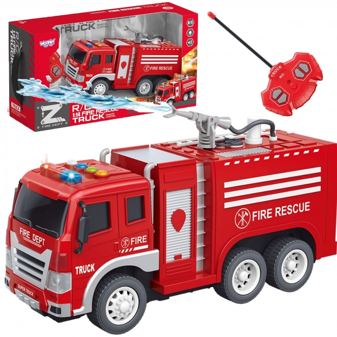 camion de pompier RC télécommandé woopie avec fonction d'aspersion d'eau