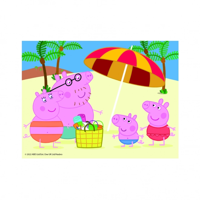 PEPPA PIG 12 Cube en bois sous licence