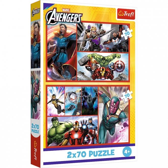 Puzzle - 2x70 - Deviens un héros par Trefl