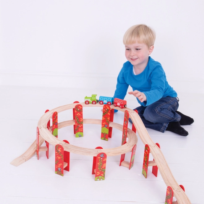 Set de rails Bigjigs Rail multi-étages