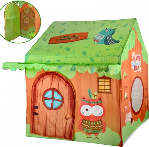 Tente maison colorée pour enfants Amis de la forêt avec sac