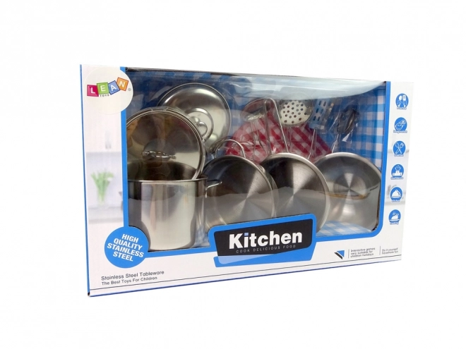 Ensemble d'ustensiles de cuisine en acier inoxydable pour enfants