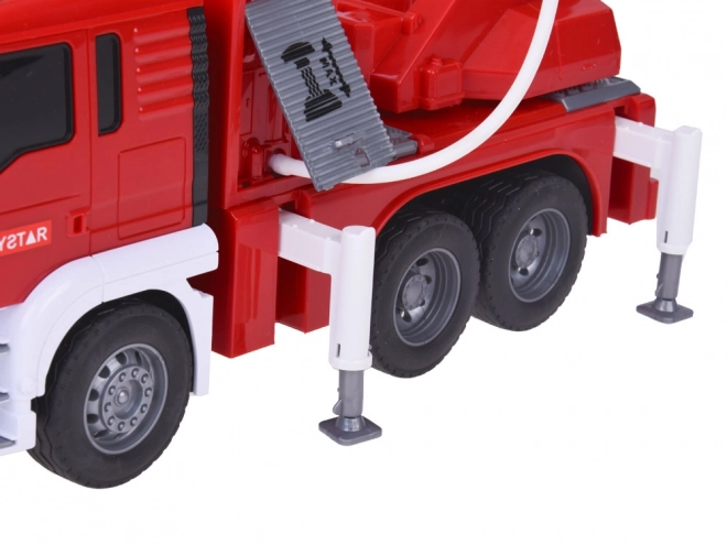 Camion de pompiers avec fonction d'eau et échelle mobile