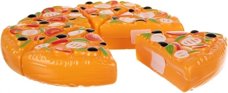 Pizza pouvant être découpée et recomposée