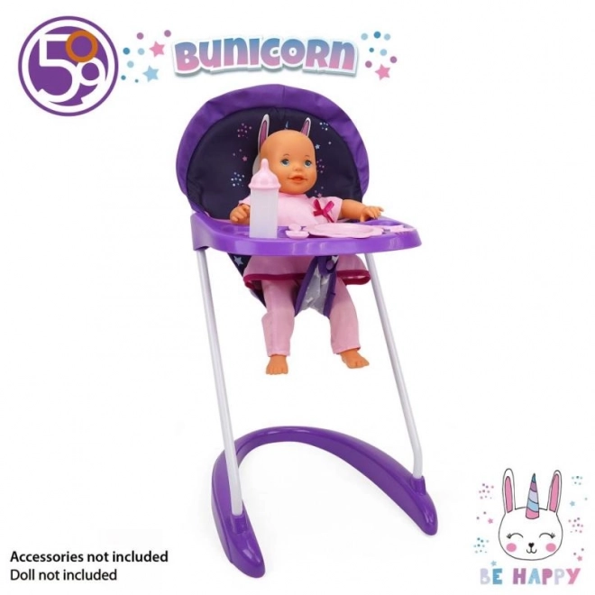 Chaise haute pour poupées Crew
