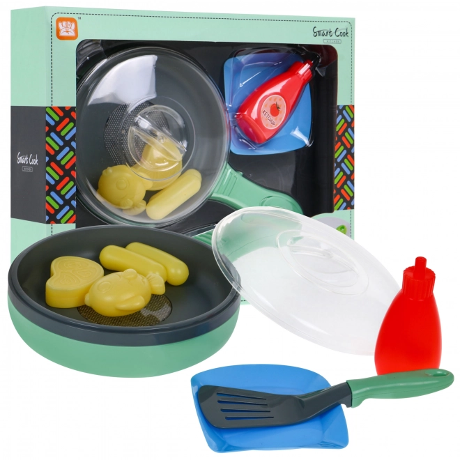 Poêle interactive avec fonction de friture pour enfants 3+ Nourriture + effets lumineux et sonores