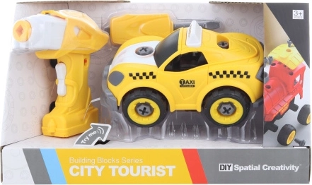 Taxi RC à visser avec sons et perceuse