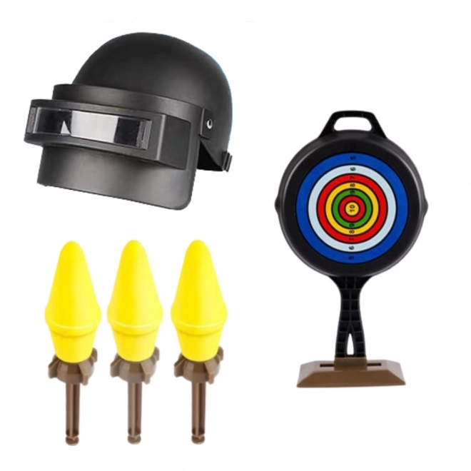 Ensemble militaire avec bazooka RPG et casque protecteur