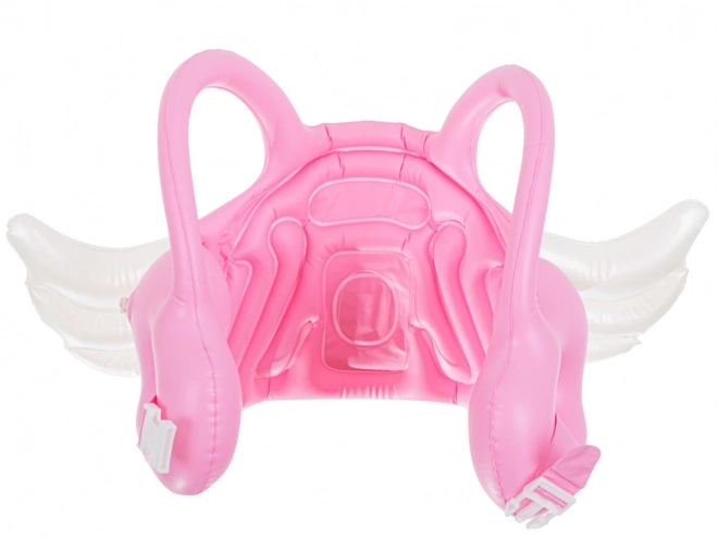 Gilet de nage gonflable rose avec ailes