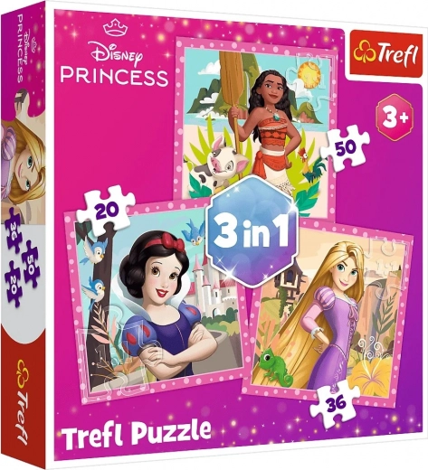 Puzzle 3-en-1 – belles fleurs – DISNEY PRINCESS Trefl