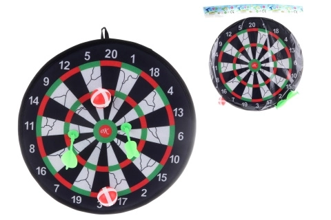 Cible avec balles et fléchettes à scratch