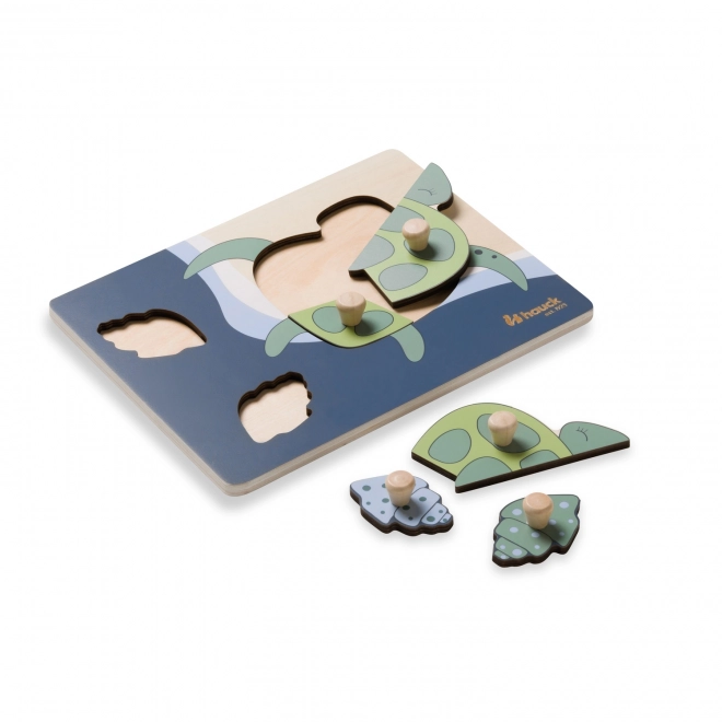 Puzzle en bois - tortue
