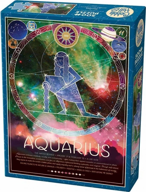Puzzle Signe du zodiaque Verseau 500 pièces