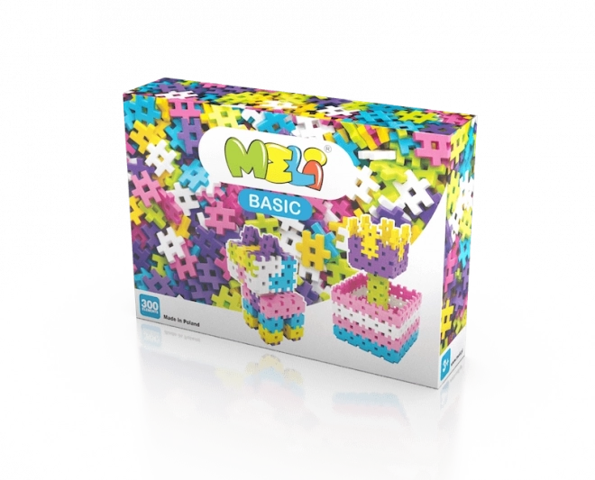 Jeu de construction Meli Basic Rose - 300 pièces