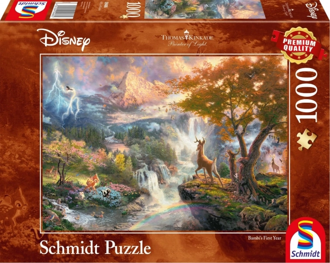 Puzzle Bambi: Première année 1000 pièces de SCHMIDT