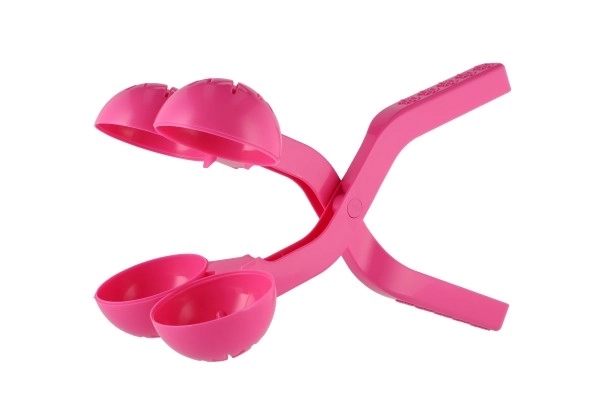 Moule à boules de neige duo plastique 16x38cm 5 couleurs 24m+