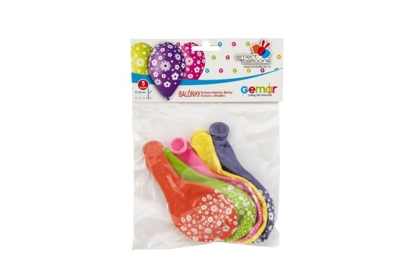 Ballons gonflables fleurs - 5 pièces