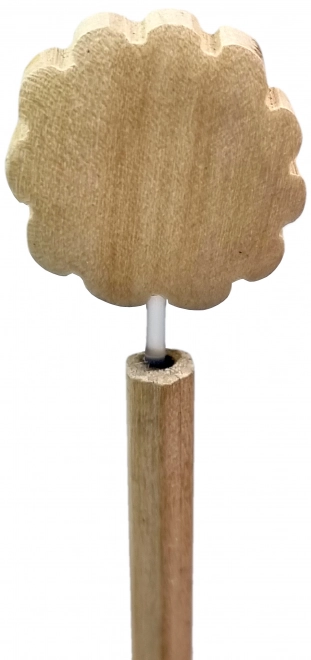 Crayon en Bois avec Tête de Lion