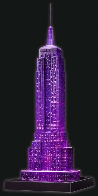 RAVENSBURGER Puzzle 3D Lumineux Édition Nocturne Empire State Building 216 pièces