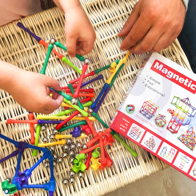 Jeu de construction magnétique Woopie 110 pièces