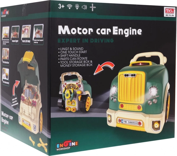Set d’atelier interactif pour petit mécanicien – Vert