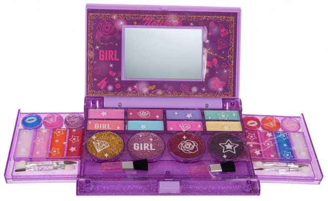 Ensemble de maquillage avec miroir