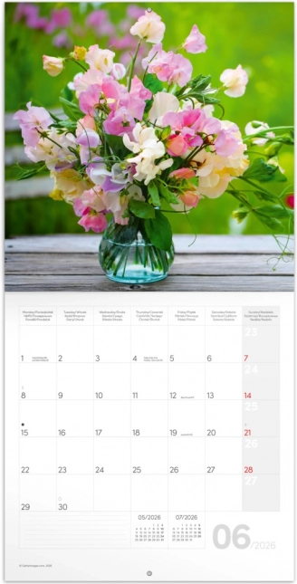 Calendrier de Notes Fleurs 2026