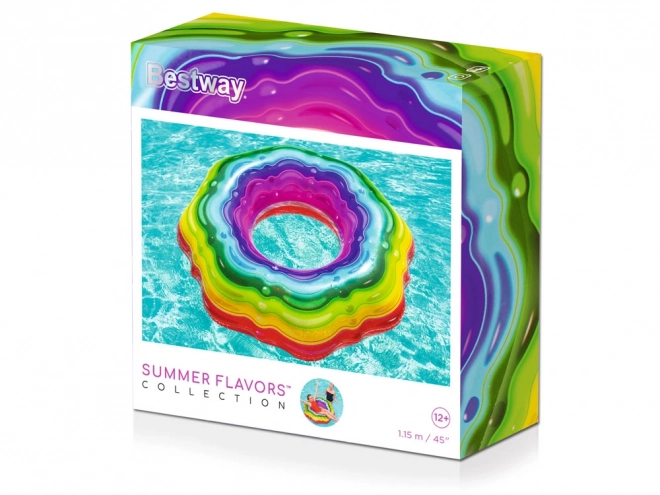 Bestway Bouée Gonflable Arc-en-ciel Gelée 115 cm