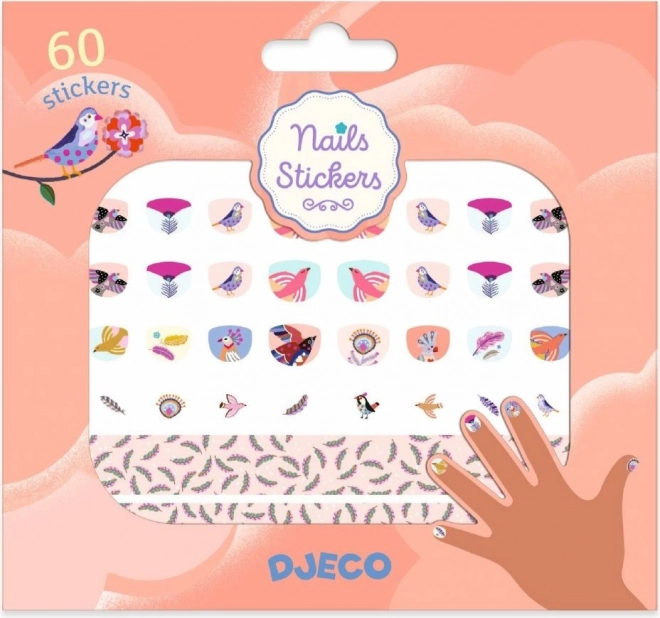 Autocollants pour ongles Oiseaux de Djeco