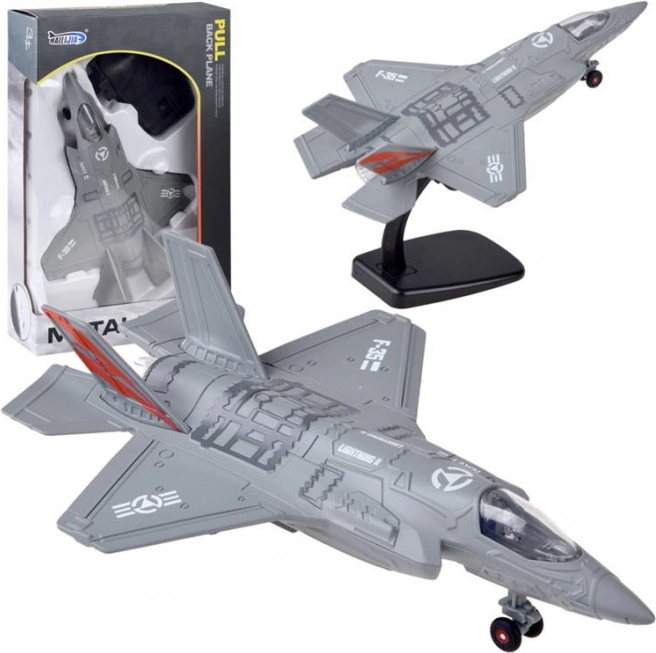 Avion militaire en métal F-25 avec sons et lumières – Sz