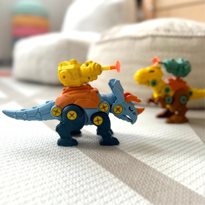 Woopie ensemble dinosaures à visser 3 pièces ensemble de construction avec mallette et perceuse avec tournevis