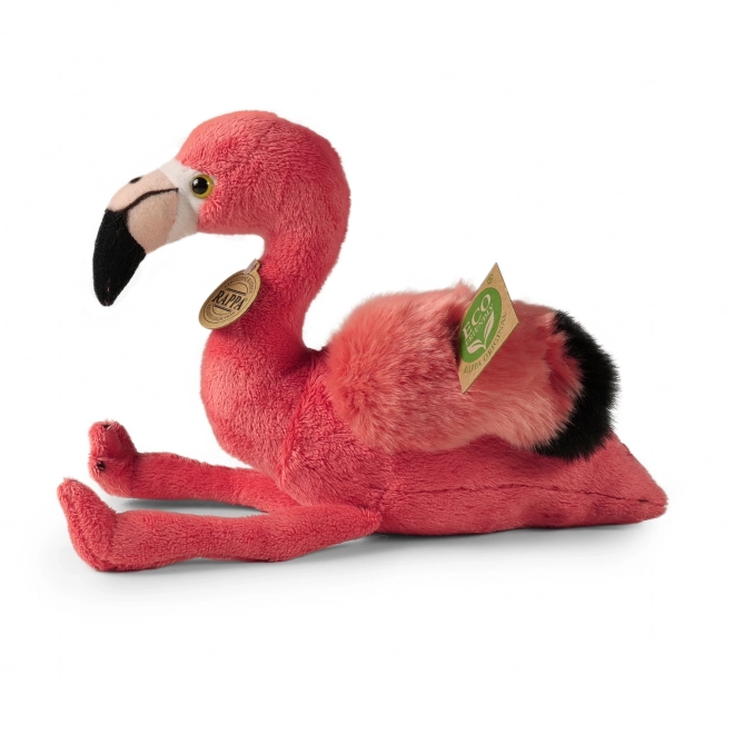 Flamant en peluche éco-responsable 23 cm