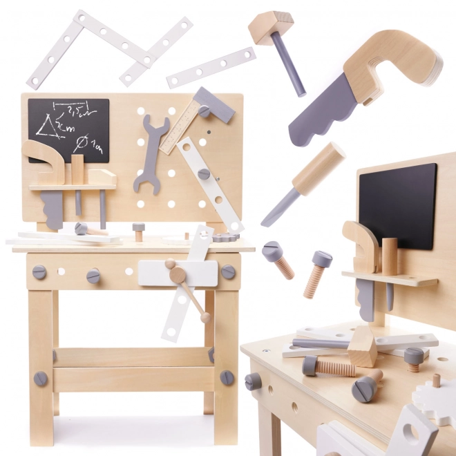 Atelier en bois avec outils