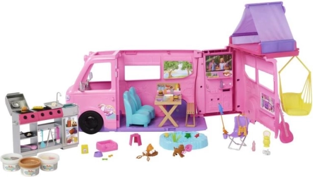 barbie caravane de rêve avec tente
