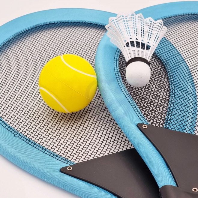 ensemble de sport pour enfants de raquettes de tennis et badminton Woopie