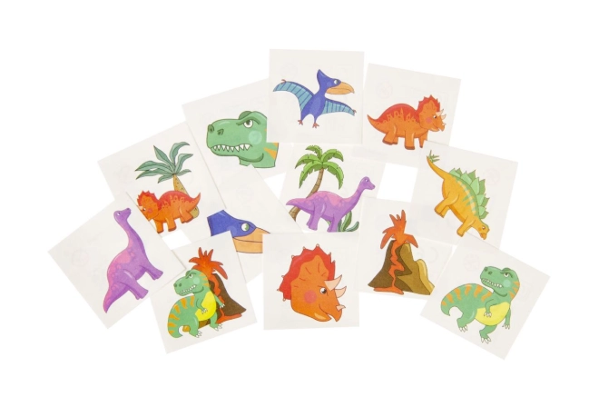 Tatouages Dinosaure 12 pièces
